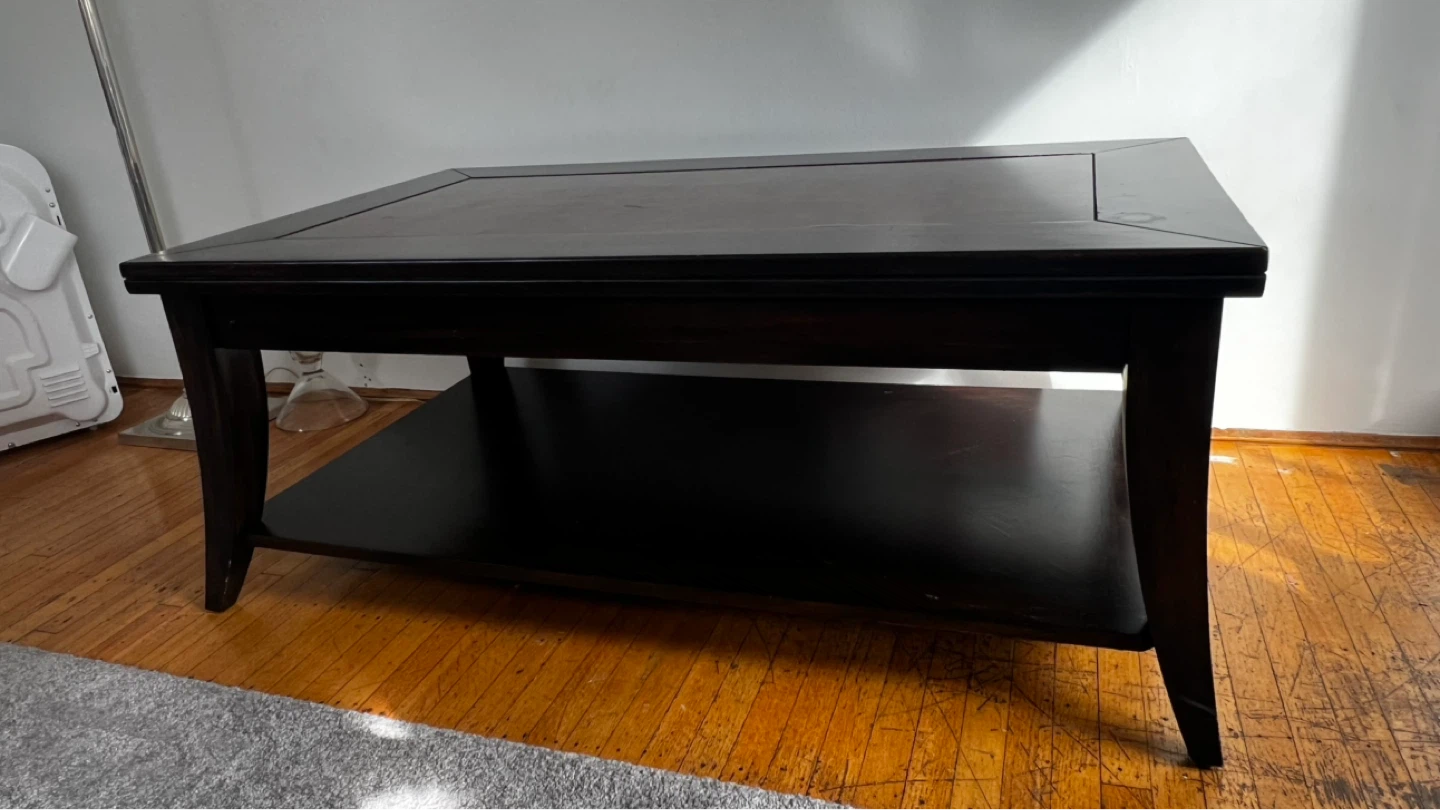 Dark Wood Coffee Table and high table set - photo 5