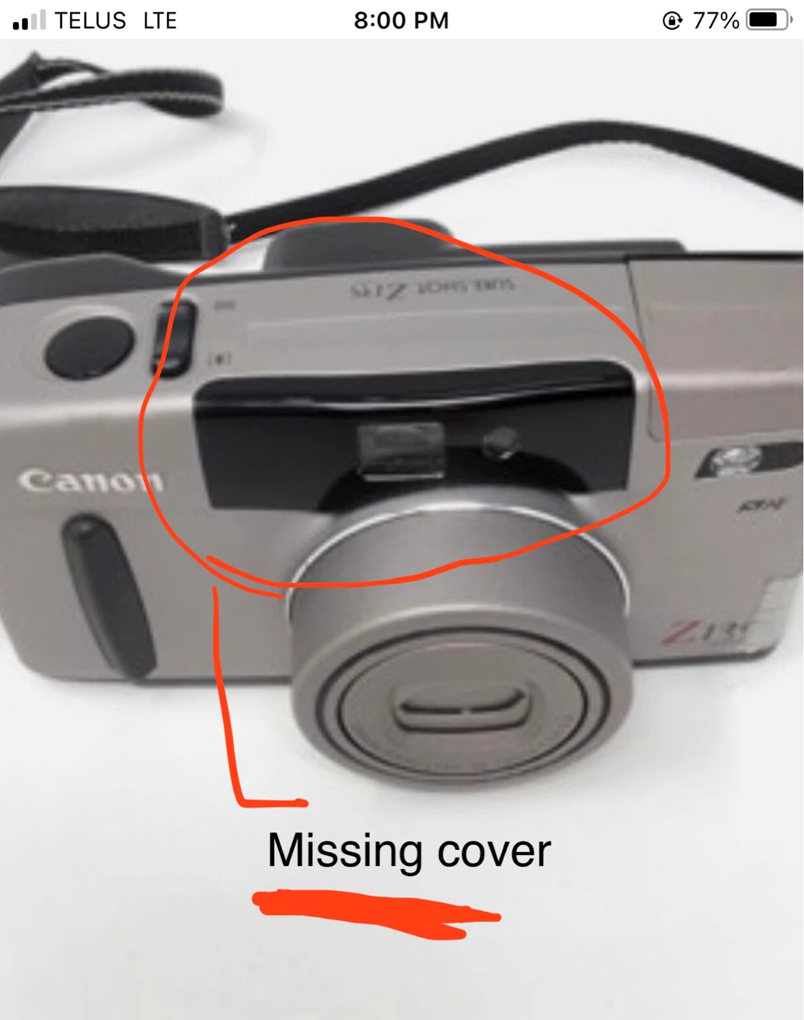 Canon Z135 Caption AF Quartz Date 35mm Film Camera - photo 3