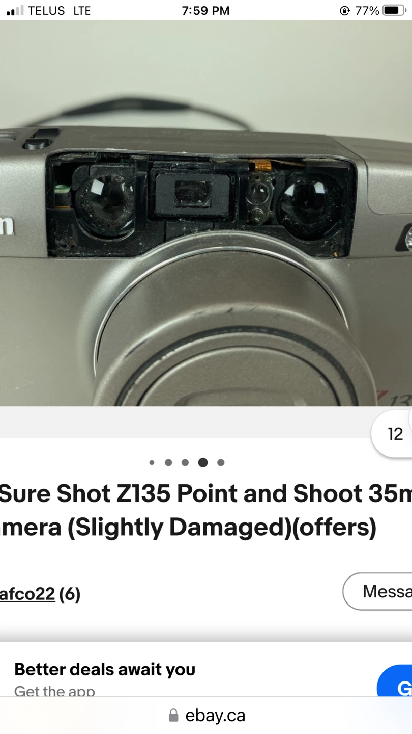 Canon Z135 Caption AF Quartz Date 35mm Film Camera - photo 2