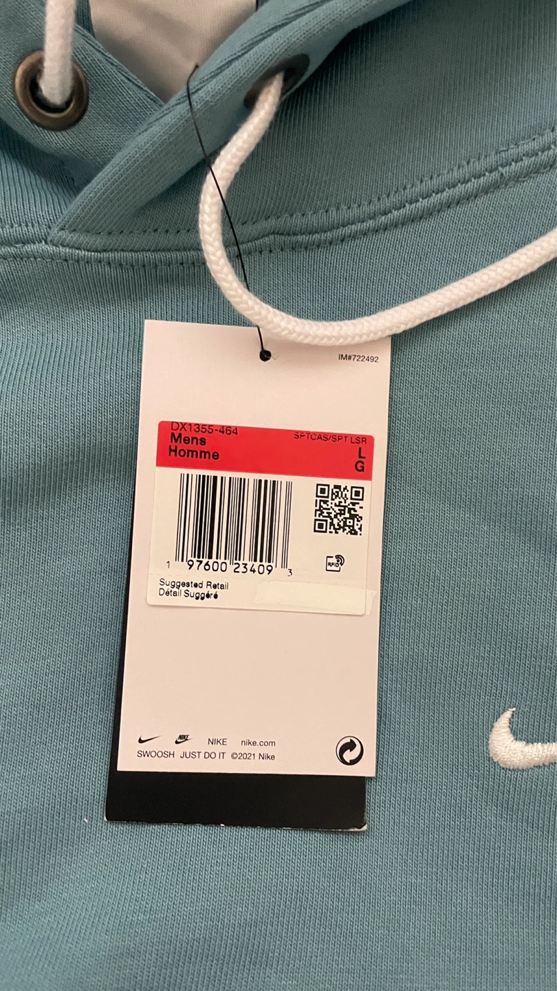 Nike Sportswear Club Fleece Pullover Hoodie Mens L - photo 3