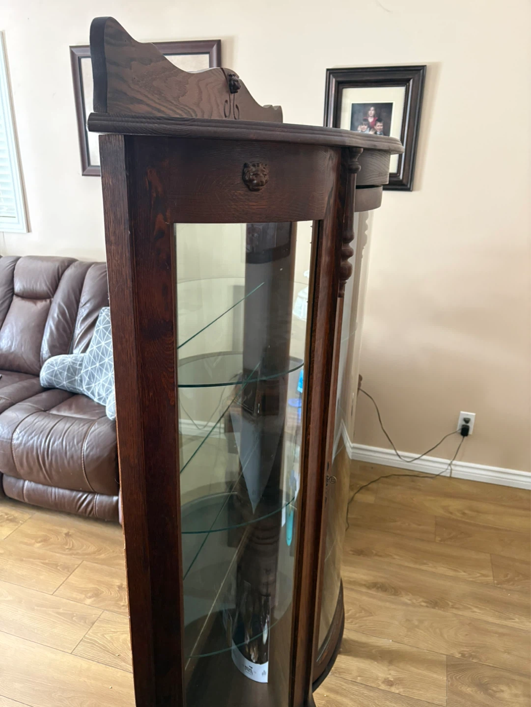 Vintage Curio Display Cabinet