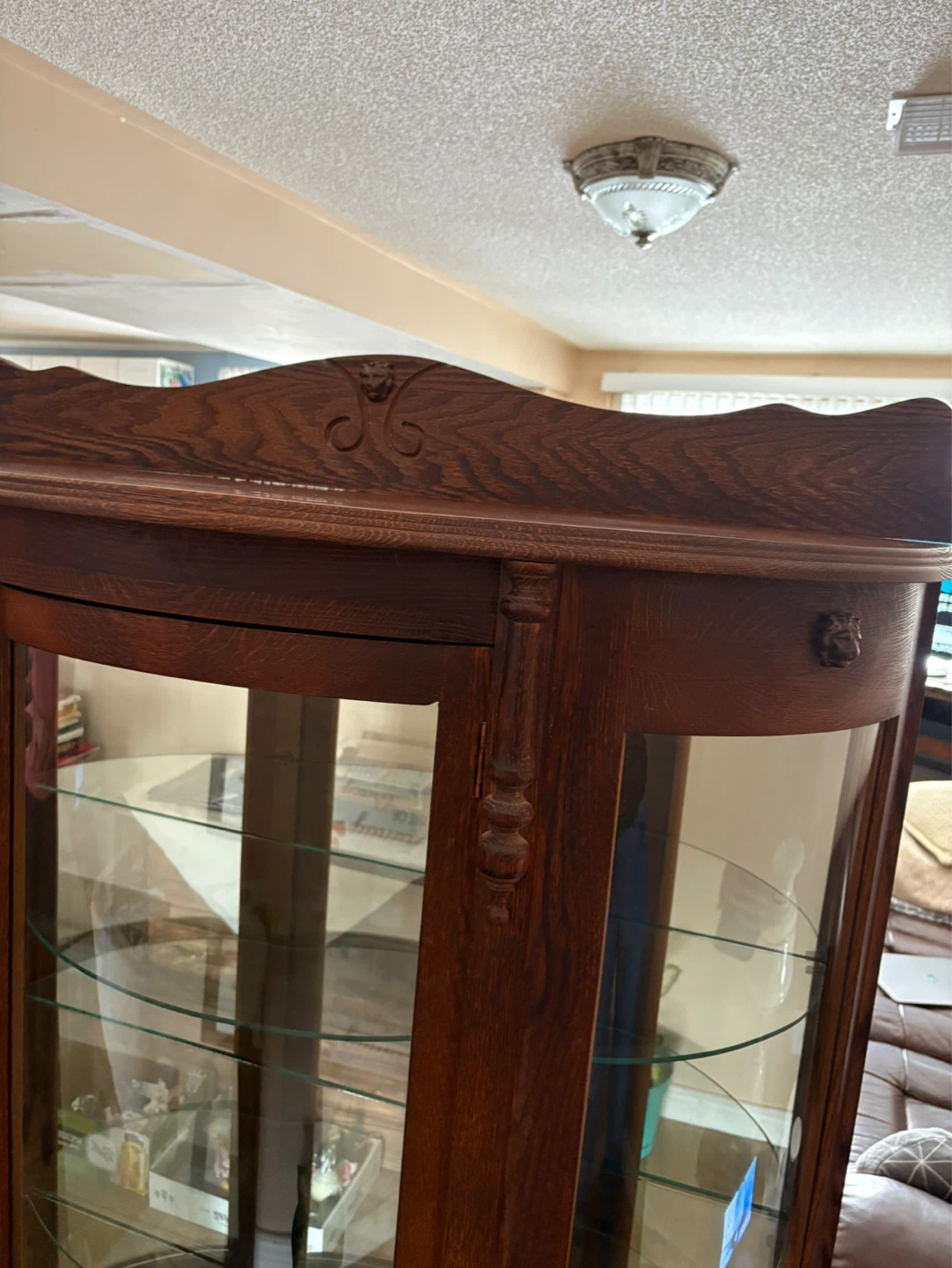 Vintage Curio Display Cabinet - photo 3