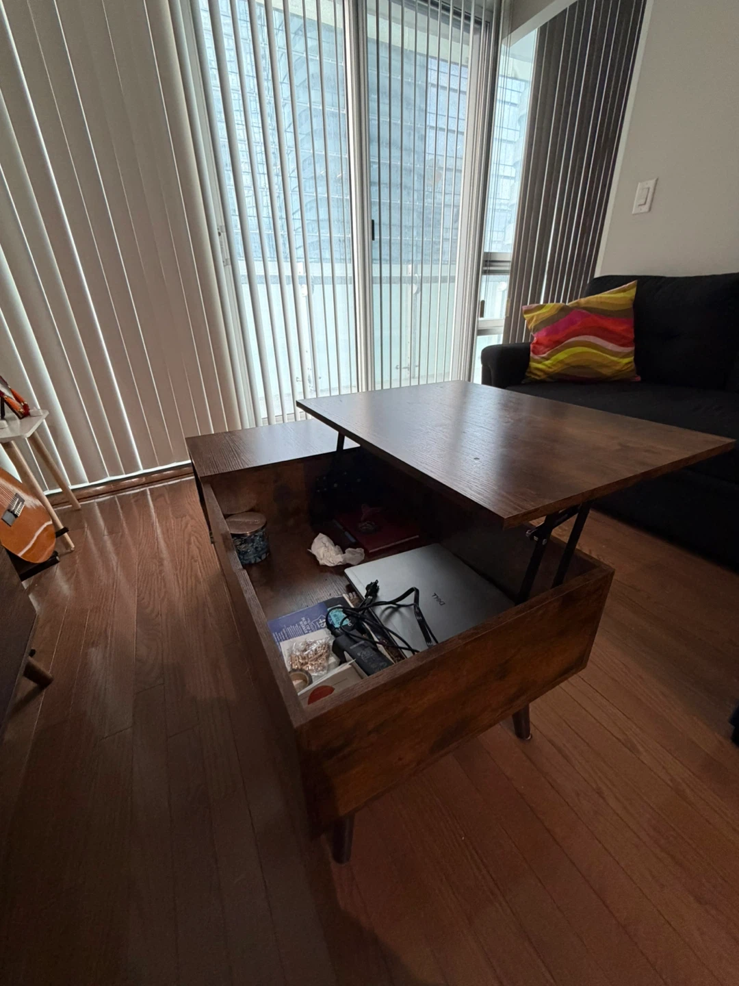 Lift-top Coffee Table with Storage - photo 2