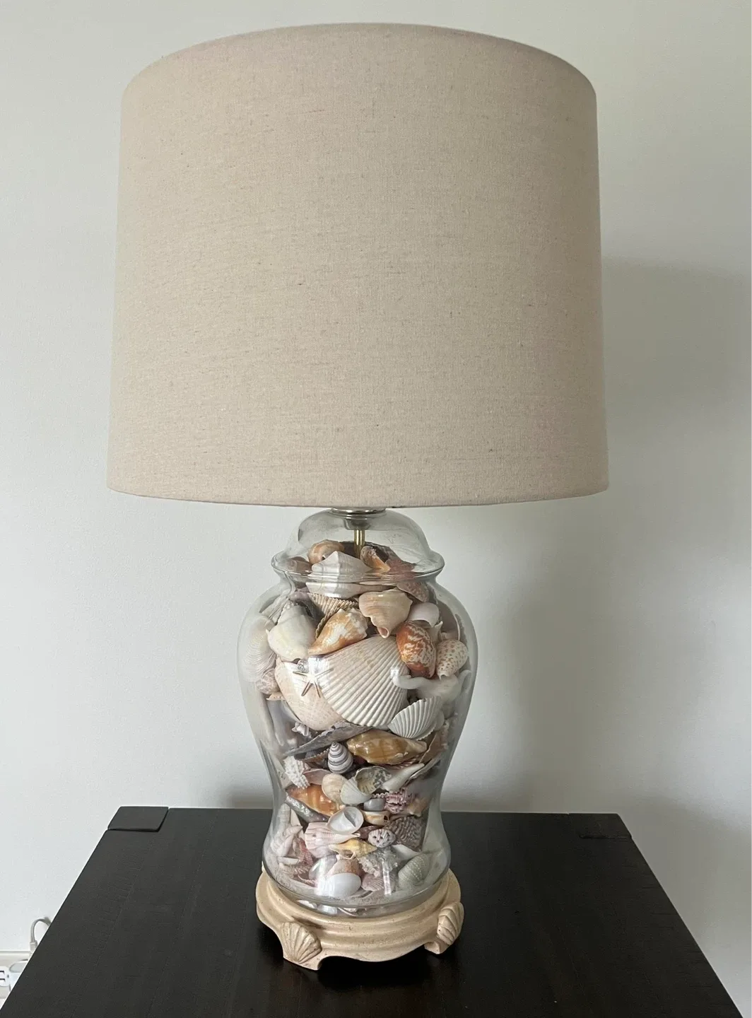Seashell Jar Table Lamp