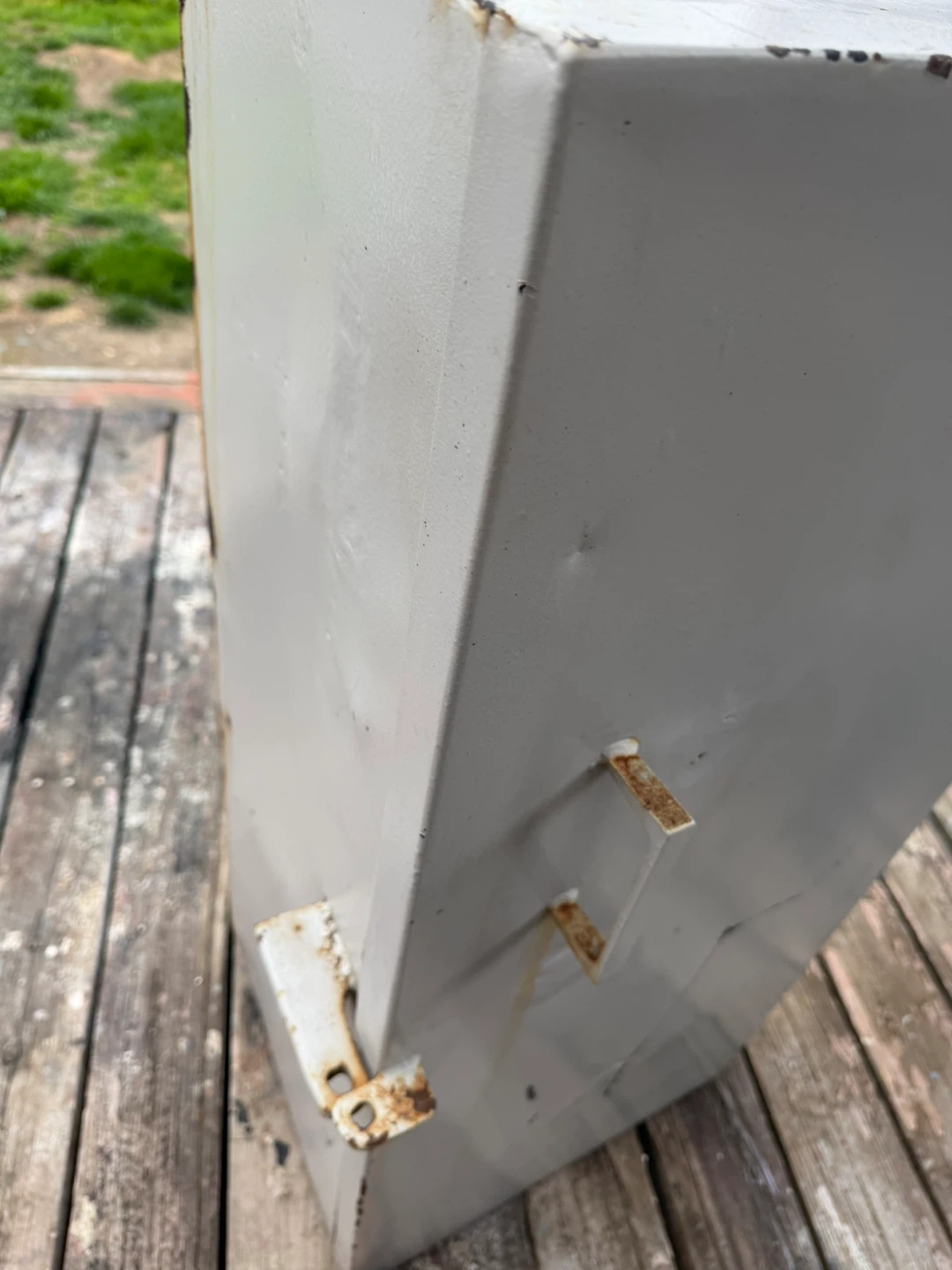 Vintage Metal Cabinet with Shelves - photo 4