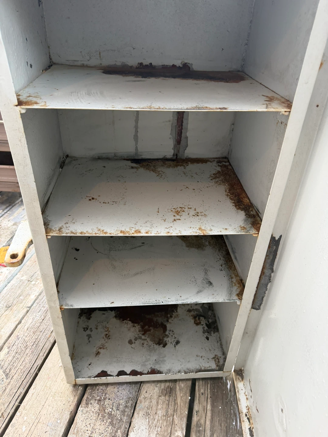 Vintage Metal Cabinet with Shelves - photo 2