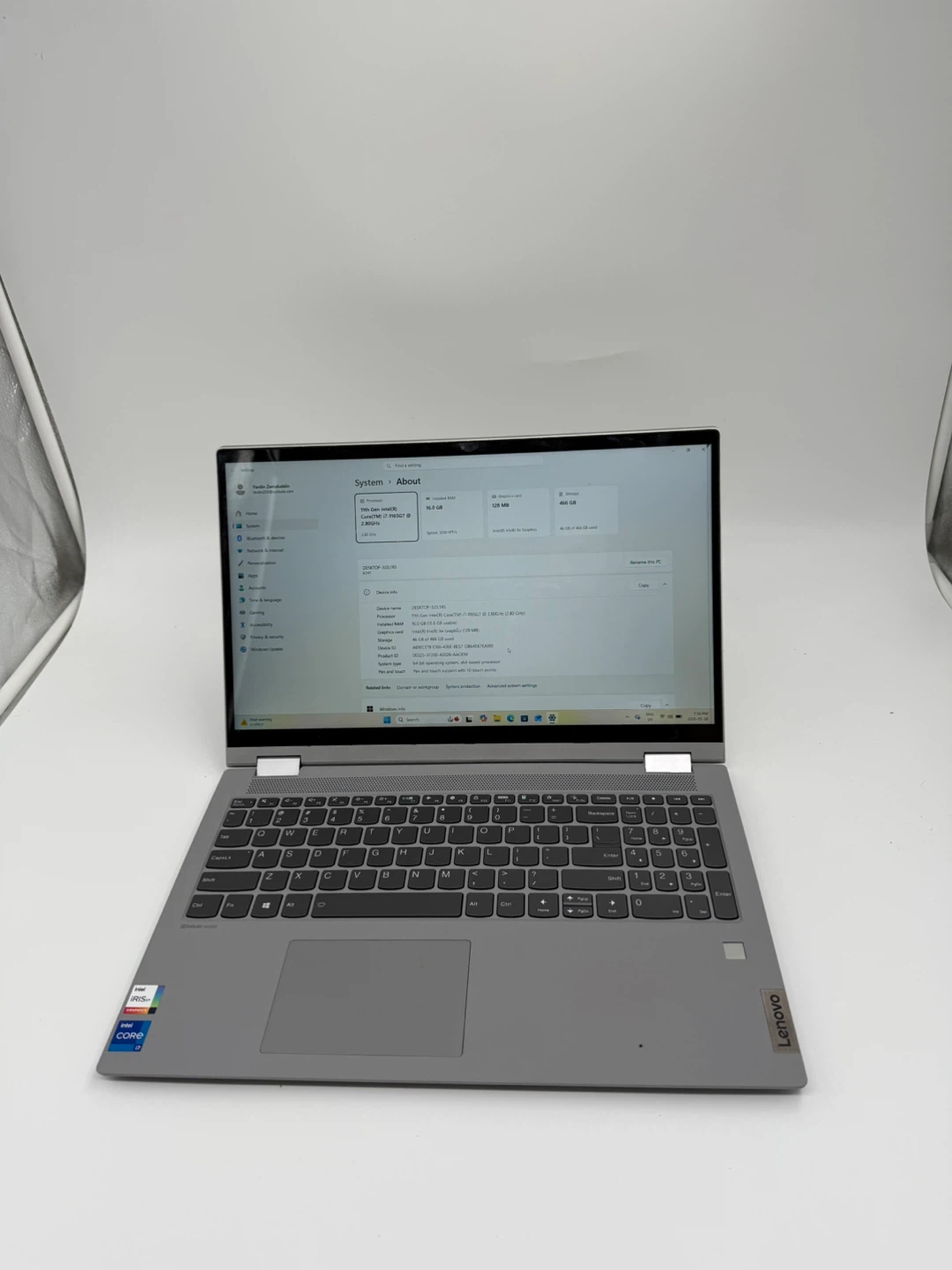 Touchscreen Lenovo Flex 5 15 i7 1165G7 16 GB 500 SSD
