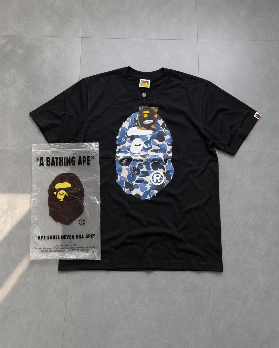 BAPE Blue Camo Tee