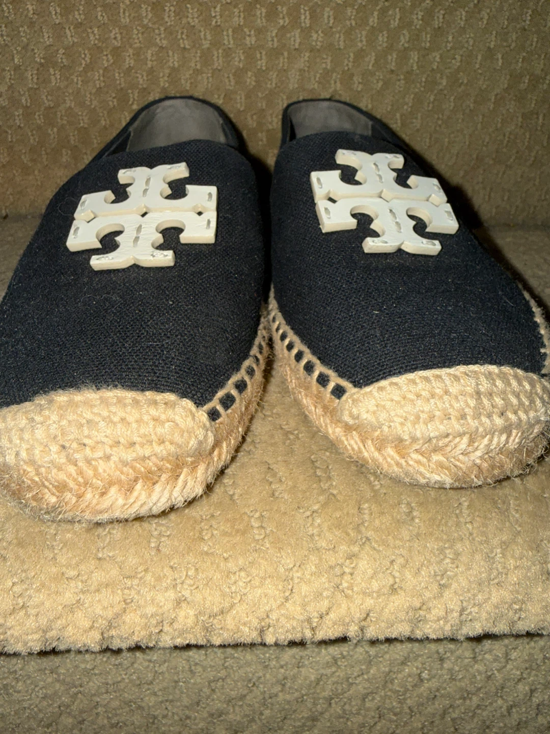 Tory Burch Navy Espadrilles