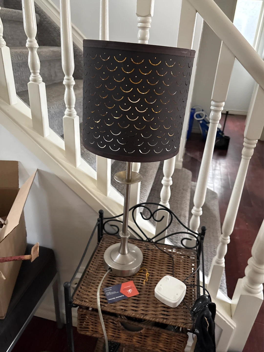Floor Lamp and matching table lamp with Decorative Shade - photo 2