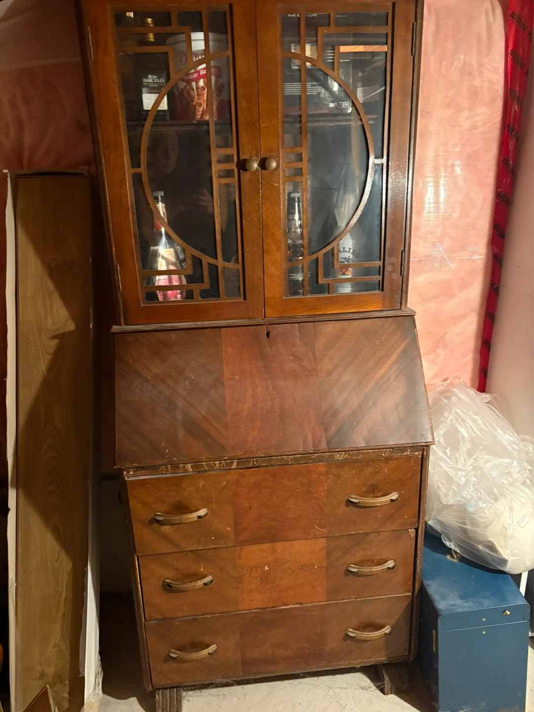 Vintage Secretary Desk with Hutch - photo 2