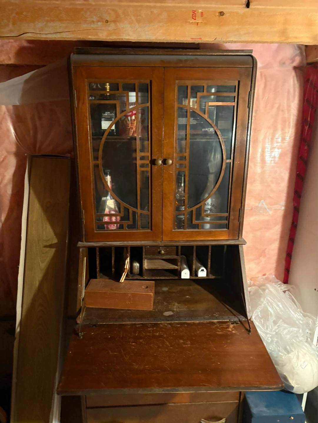 Vintage Secretary Desk with Hutch