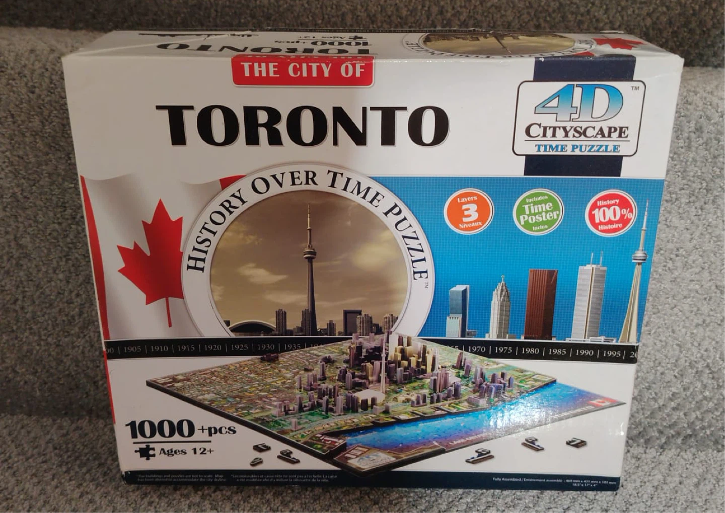 4D Cityscape Toronto History Over Time Puzzle