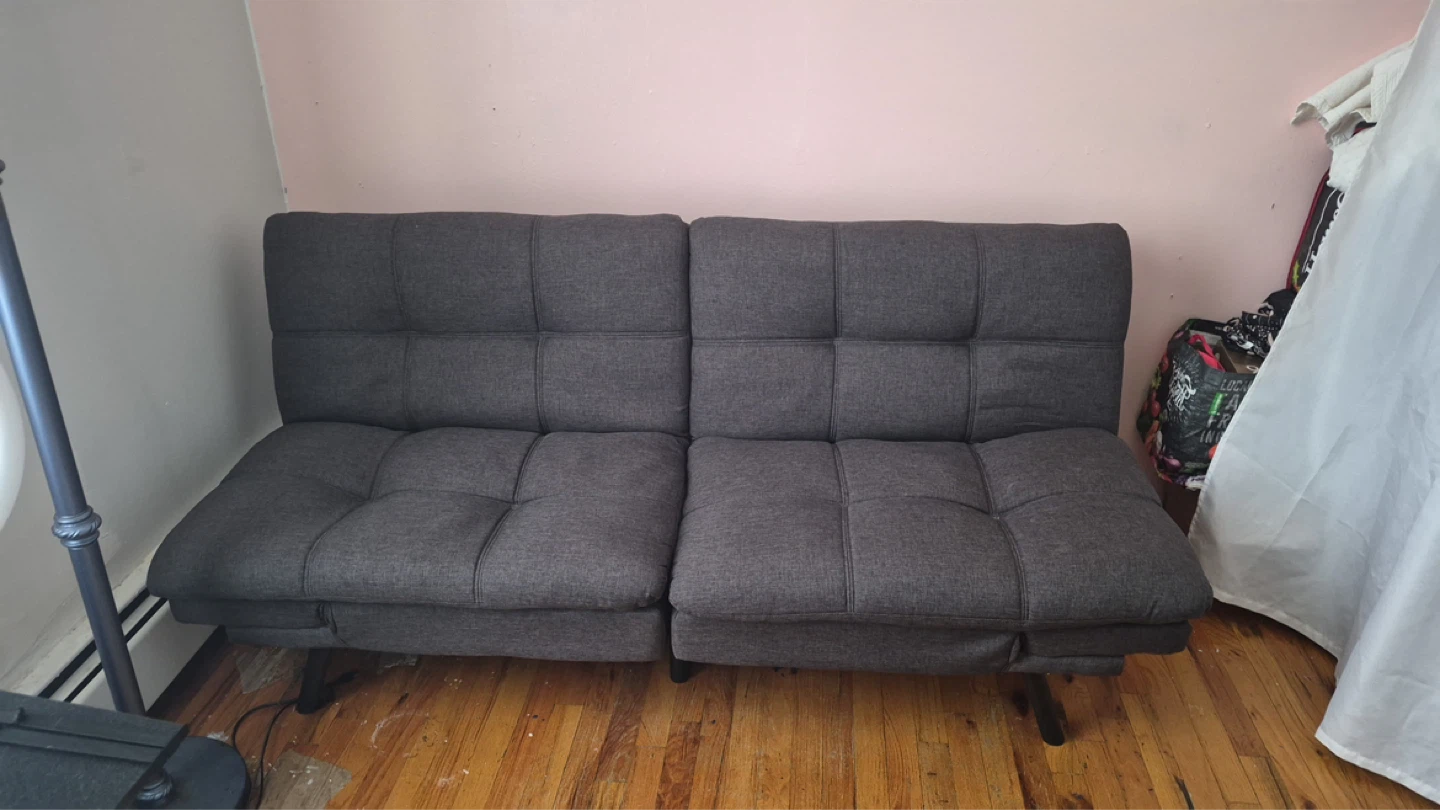 Dark Gray Futon Sofa