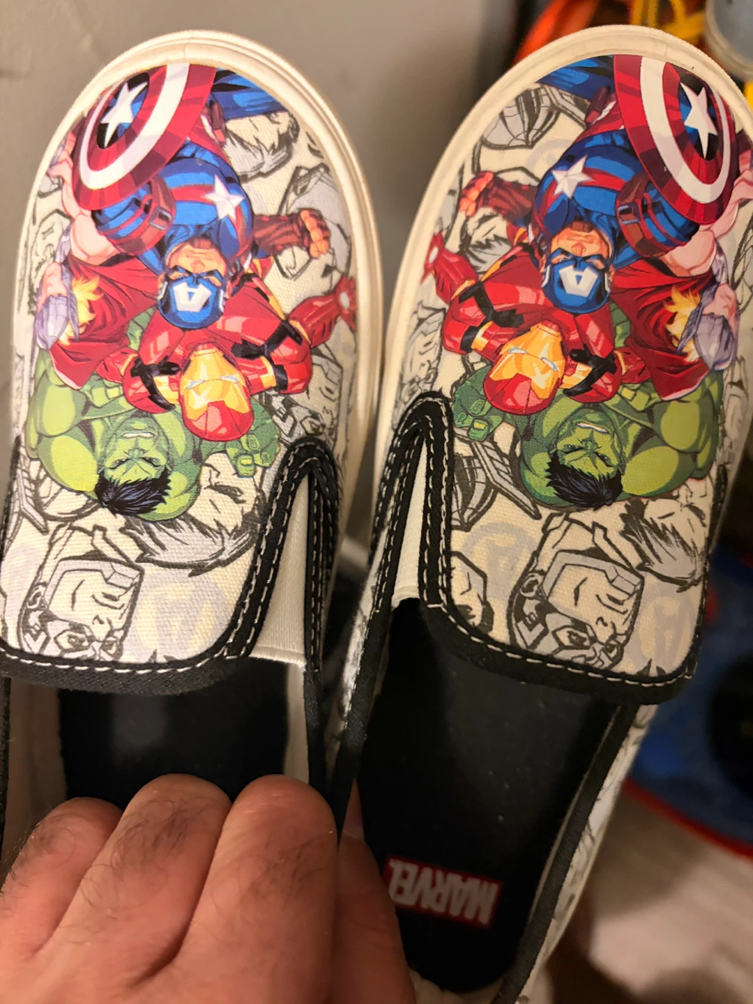 Marvel Comics Slip-On Shoes