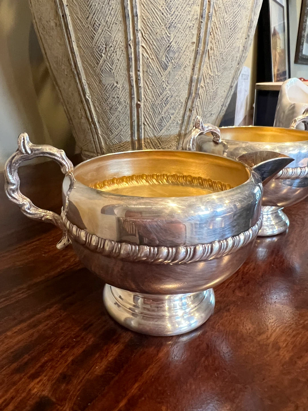 Vintage Silverplated Cream and Sugar Set - photo 5