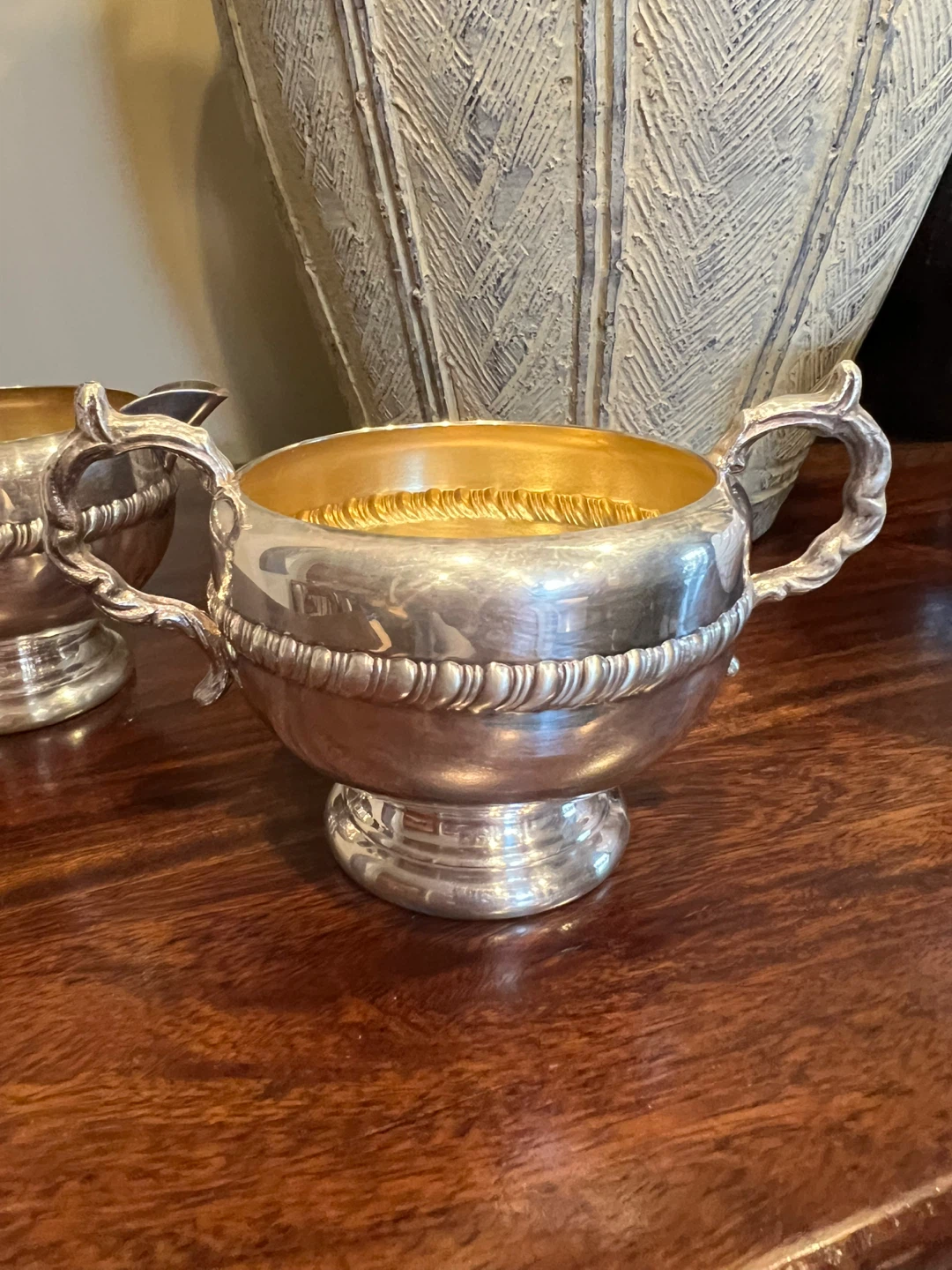 Vintage Silverplated Cream and Sugar Set - photo 4