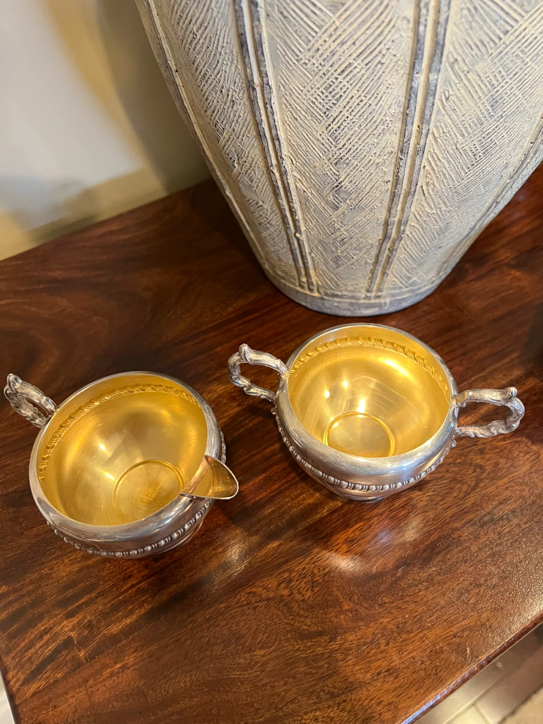 Vintage Silverplated Cream and Sugar Set - photo 2
