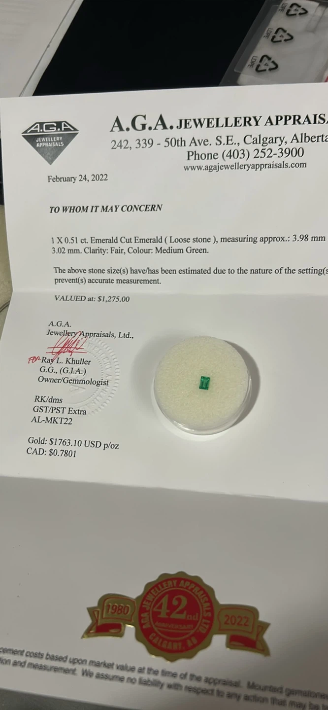 Emerald Cut Emerald Loose Stone - photo 2