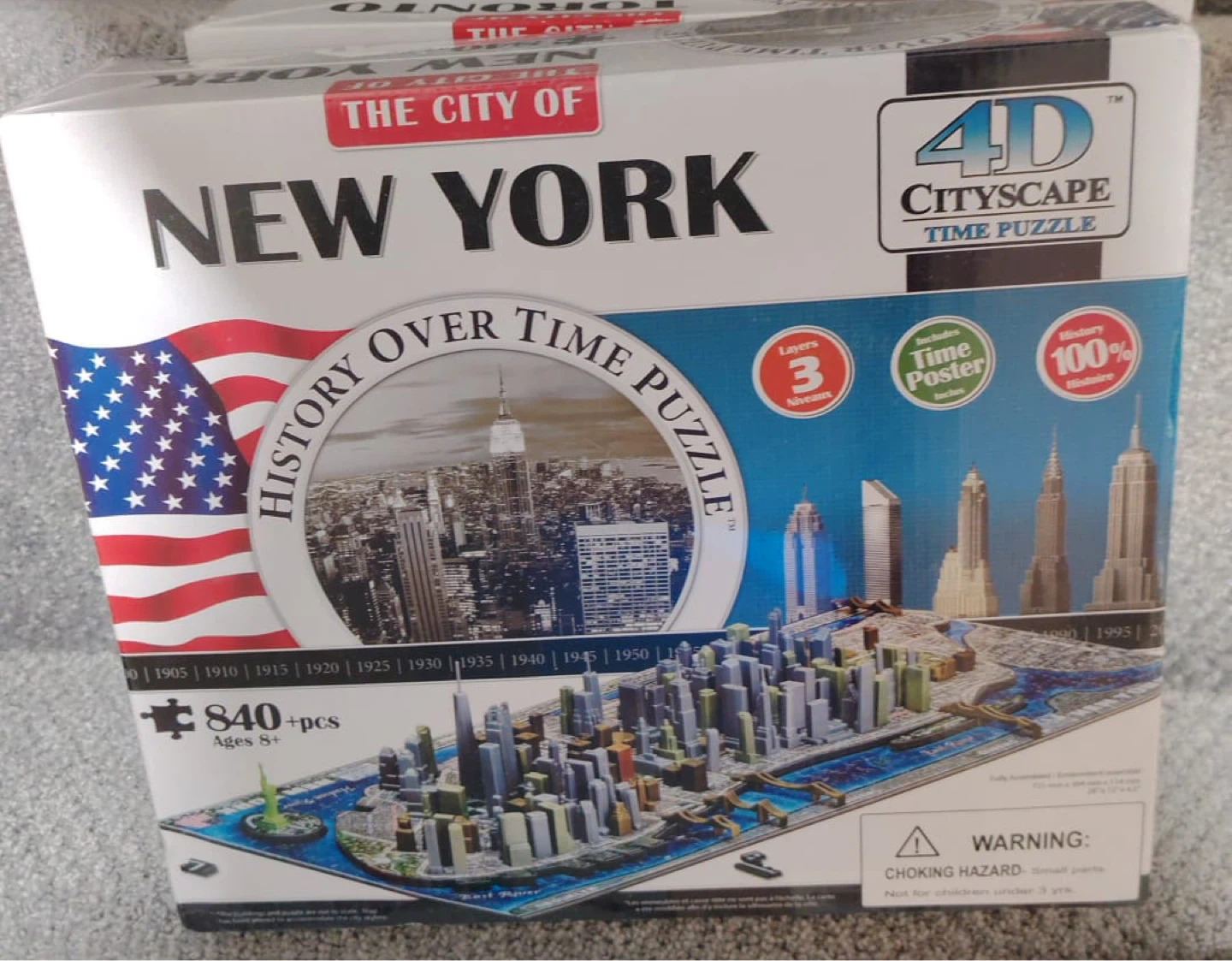 4D Cityscape New York History Over Time Puzzle