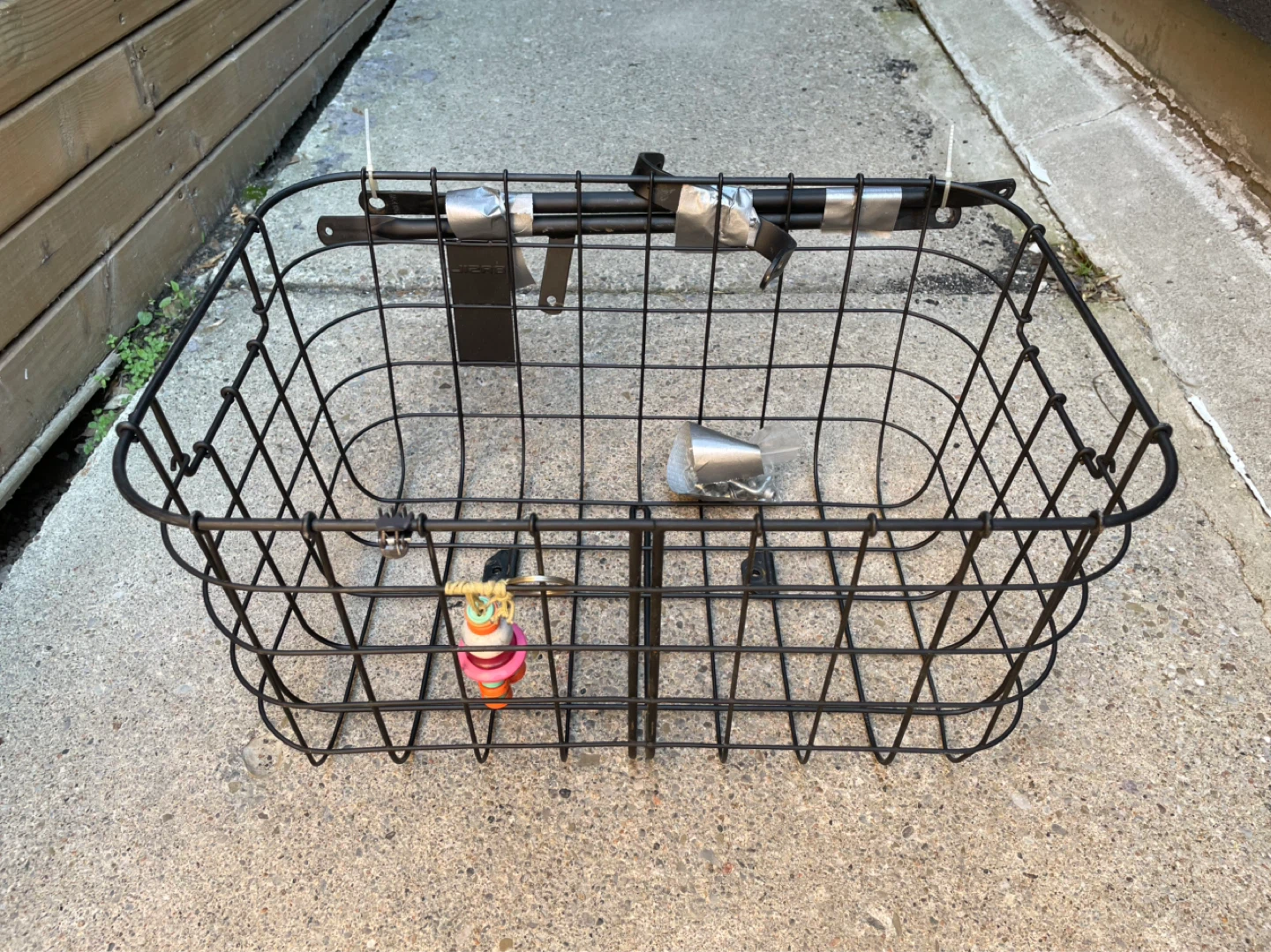 Black Wire Bike Basket