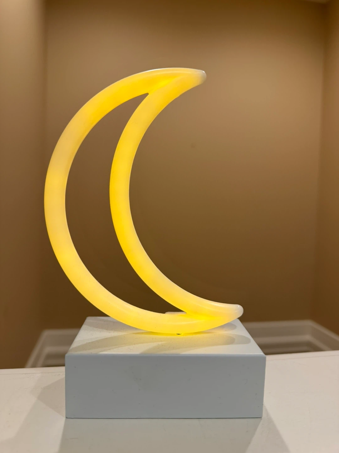 Yellow Moon Neon Light