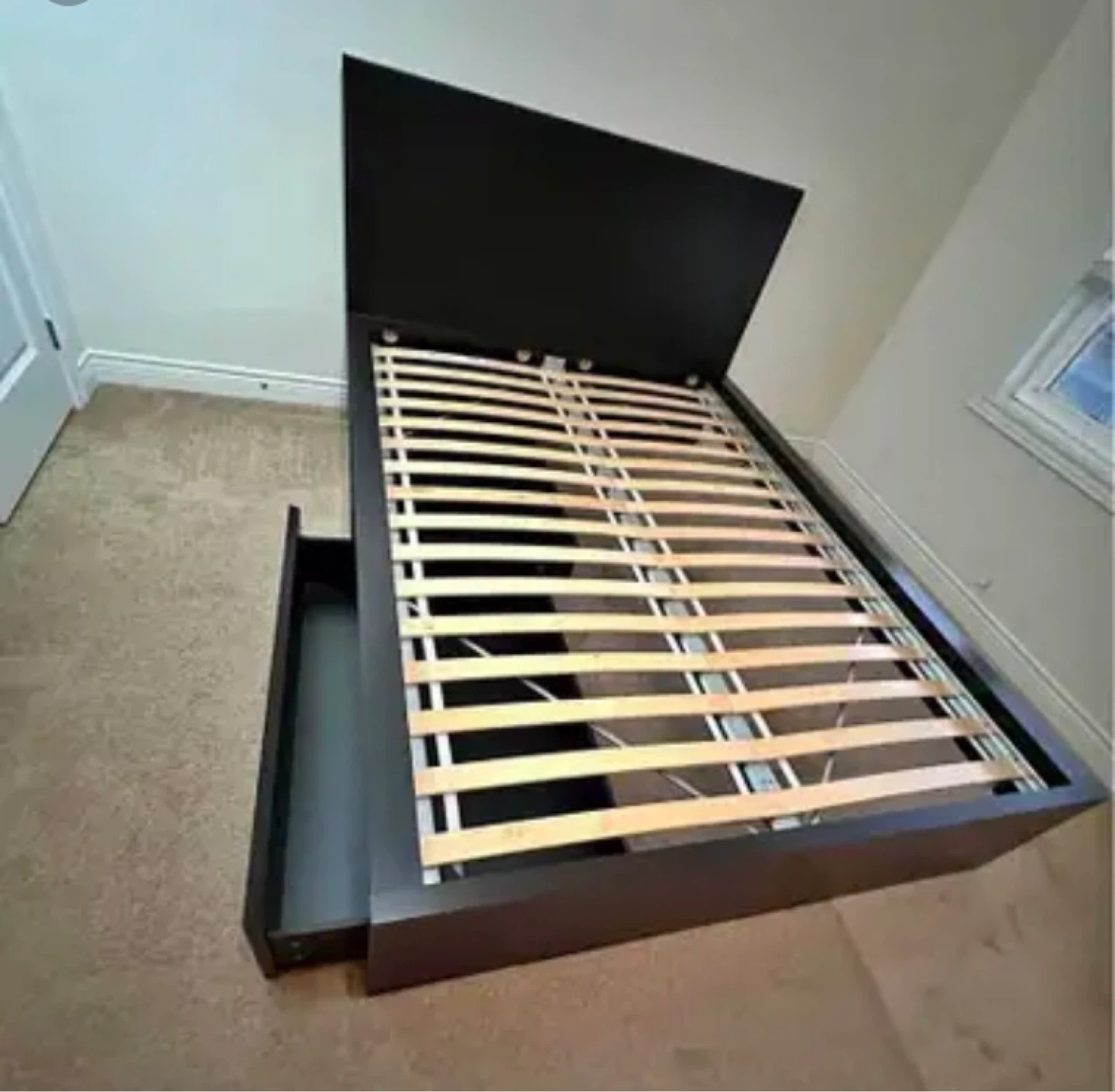 Ikea malm DOUBLE bed with 2 underneath drawers