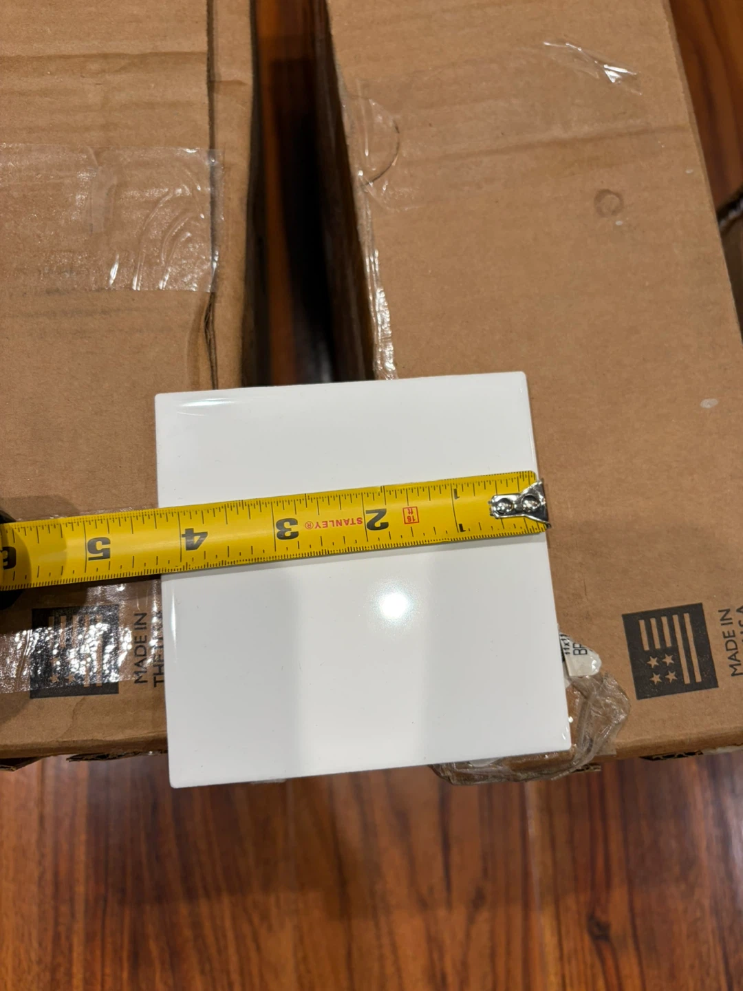 American Olean 4-1/4 x 4-1/4 Glazed Floor Tile - Ice White - photo 4