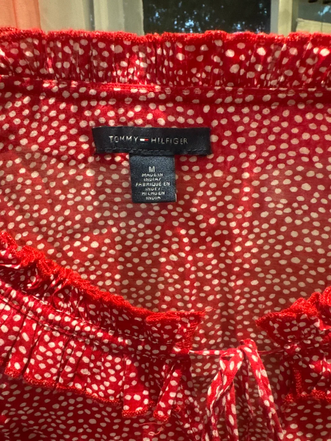 Tommy Hilfiger Red Ditsy Floral Blouse - Size M - photo 2