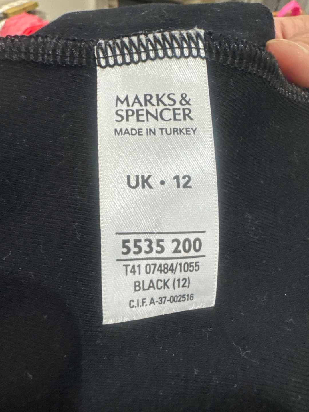 Marks & Spencer Black Long Sleeve Top UK 12 - photo 3
