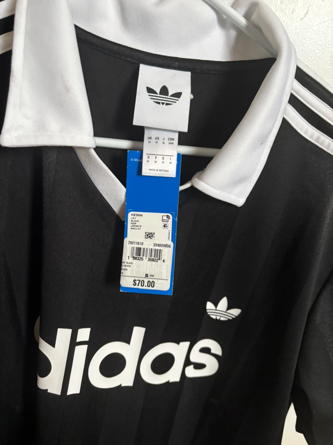 Adidas Black Soccer Jersey