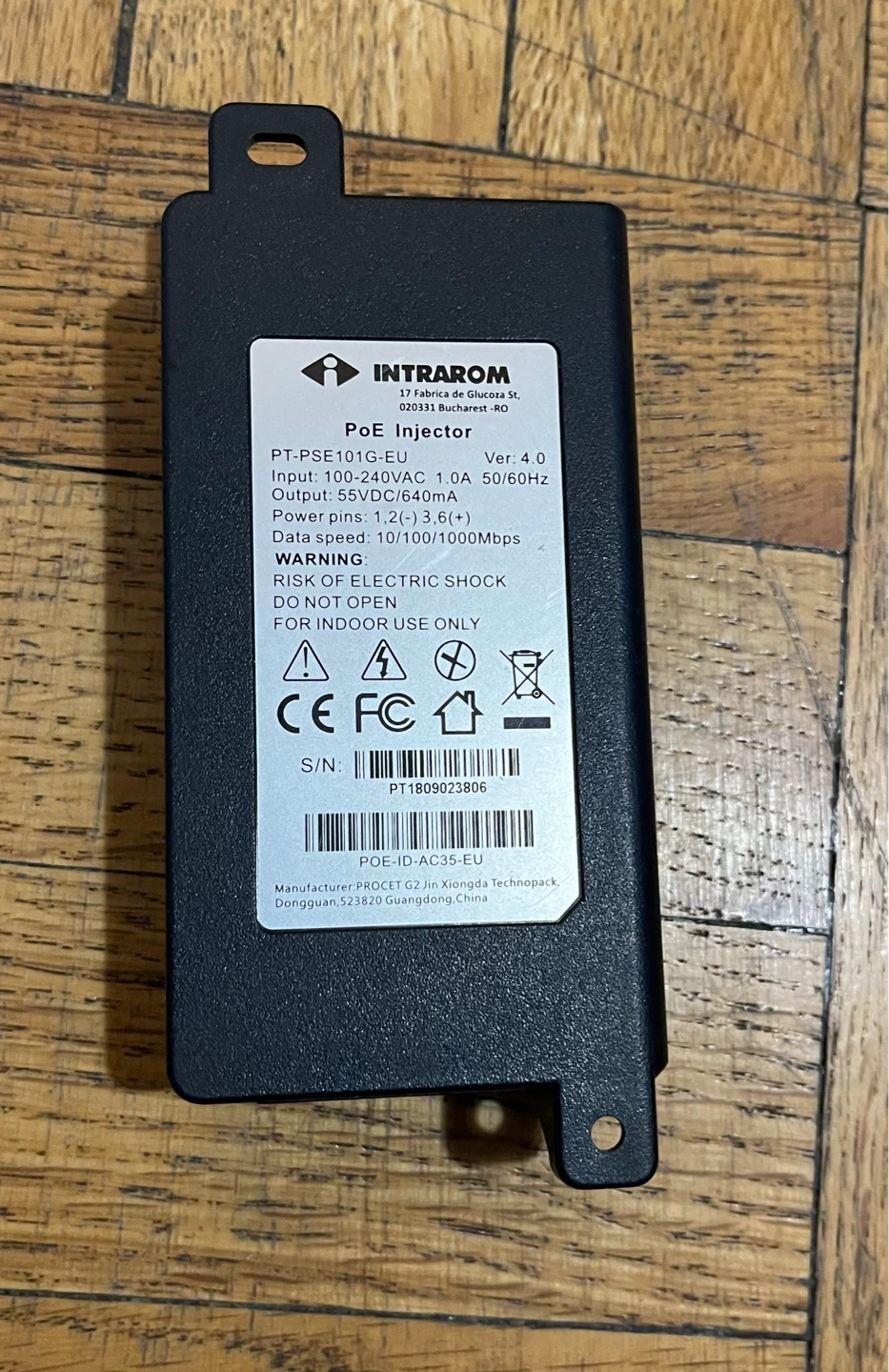 INTAROM PoE Injector PT-PSE101G-EU - photo 2