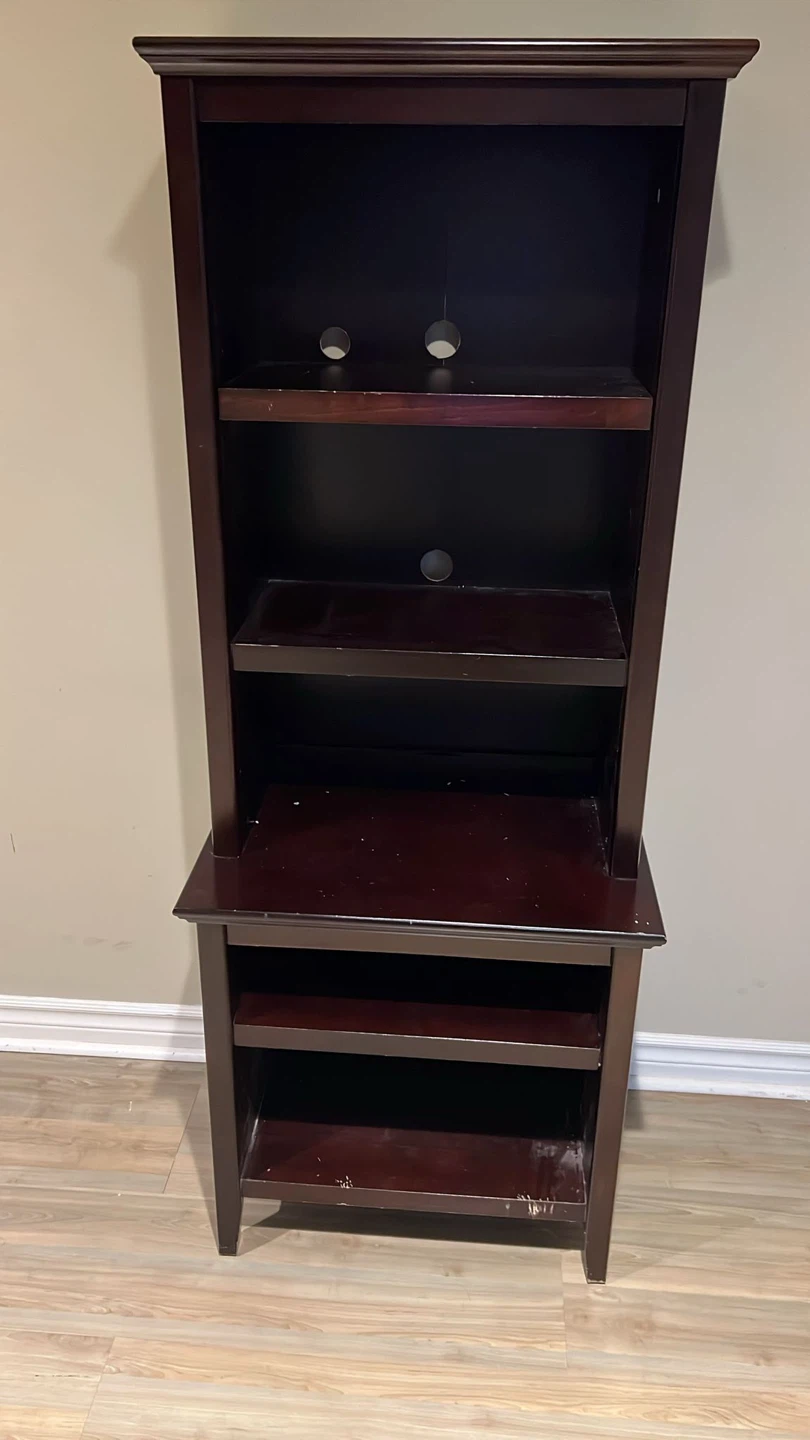 Dark Brown Media Storage Shelf - photo 2