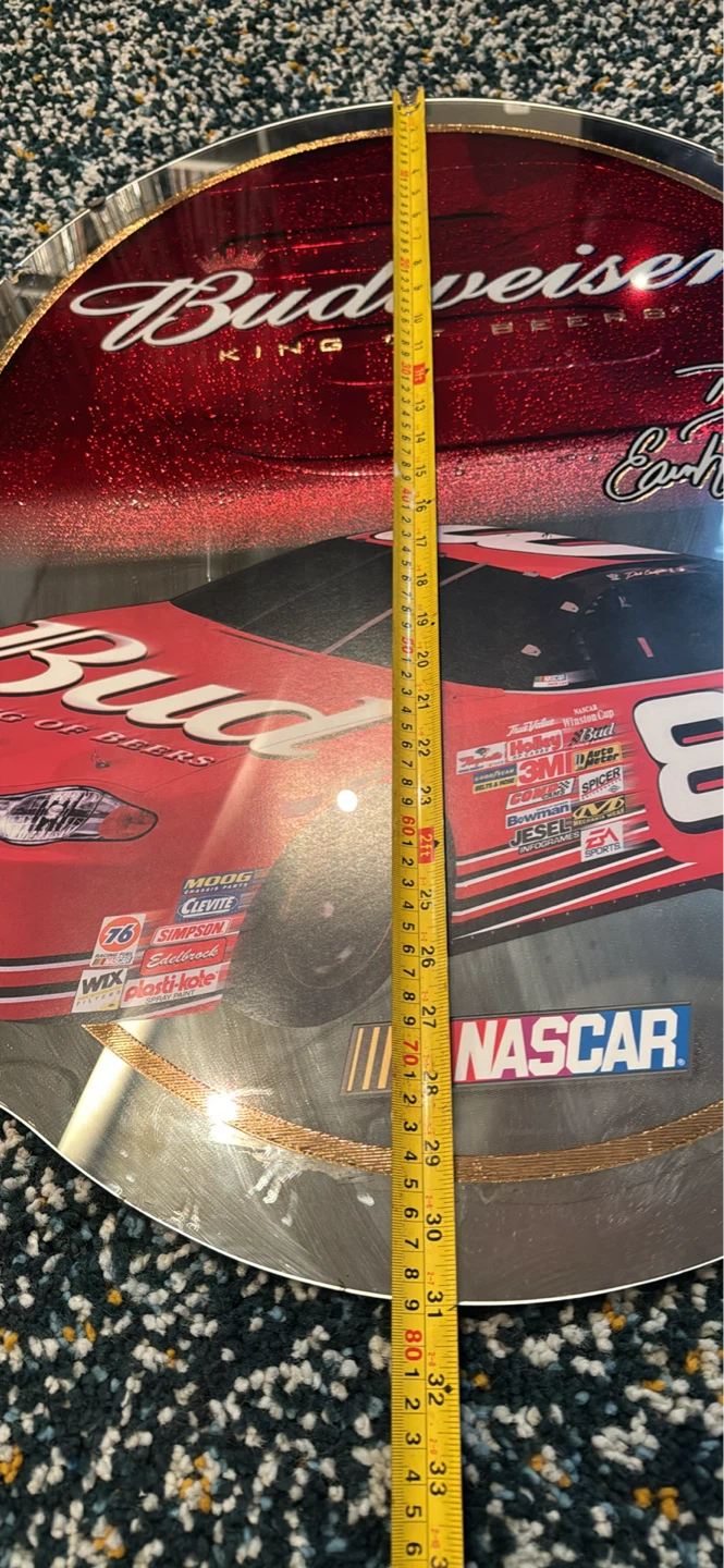 Budweiser Dale Earnhardt Jr. #8 NASCAR Racing Tin Sign - photo 2
