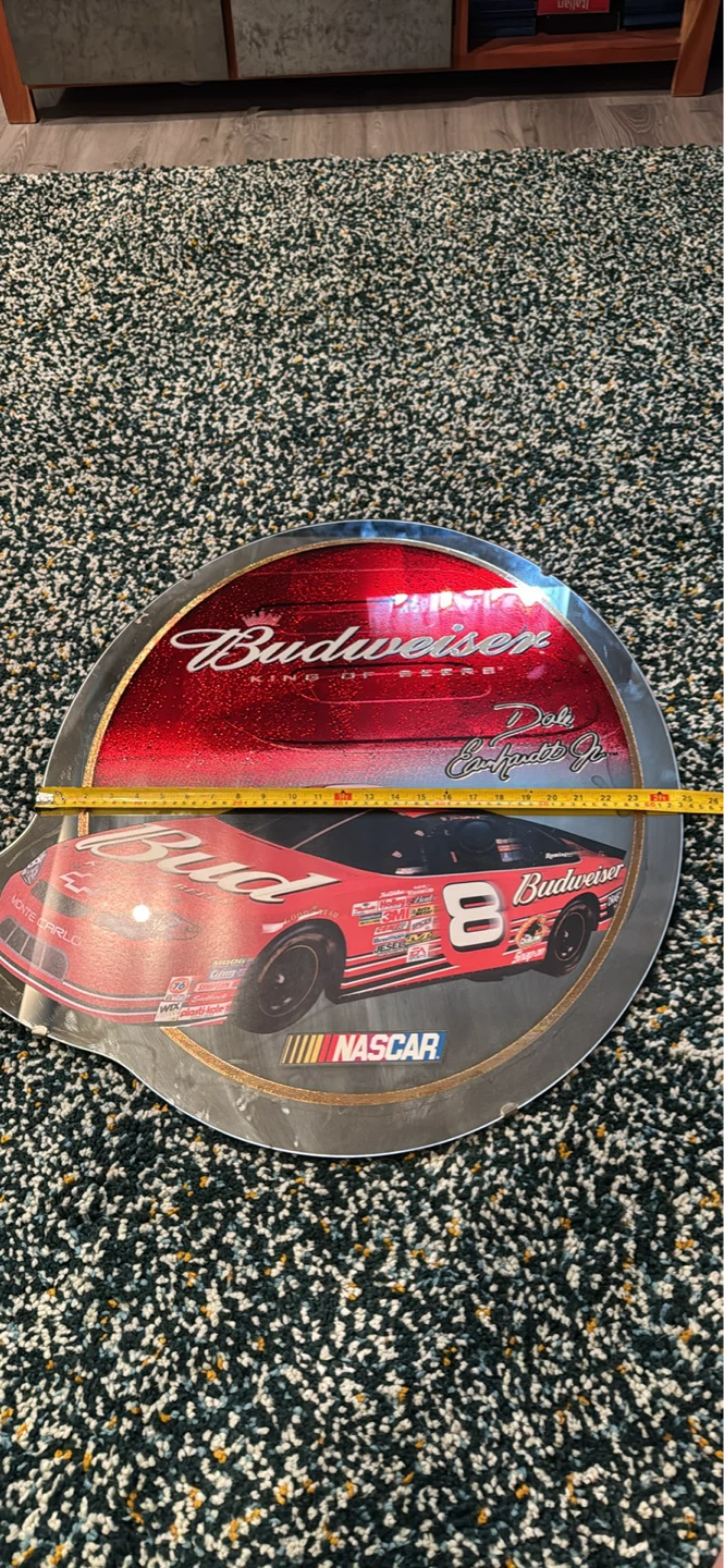 Budweiser Dale Earnhardt Jr. #8 NASCAR Racing Tin Sign - photo 3