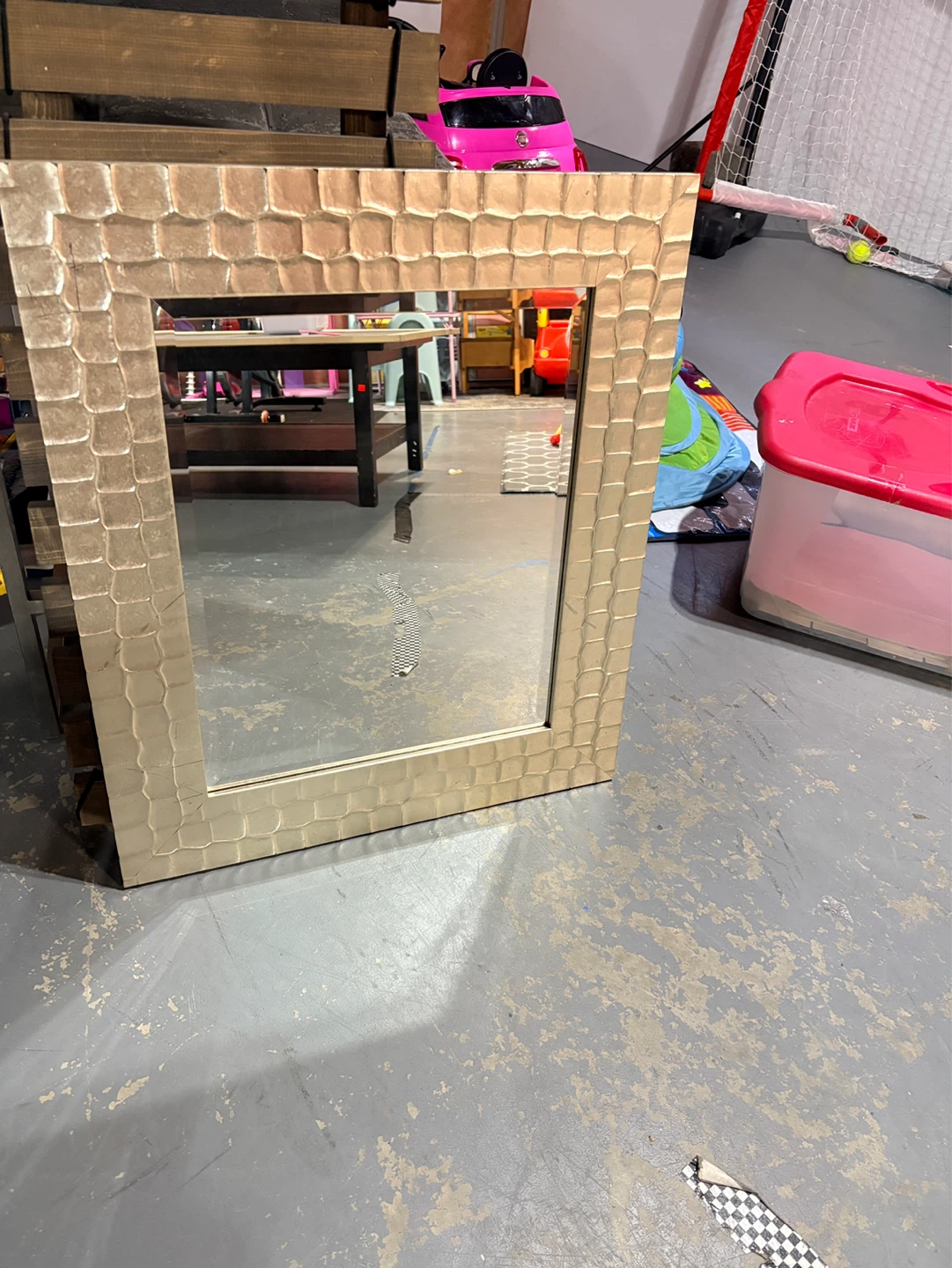 Textured Frame Mirror