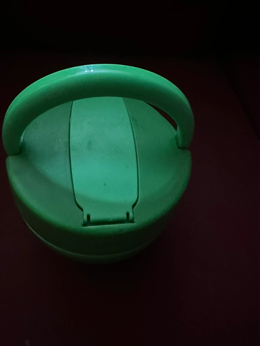 Green Plastic Container with Handle