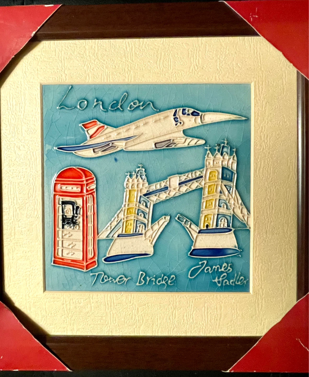 NEW James Sadler London Tower Bridge Tile Art - photo 3