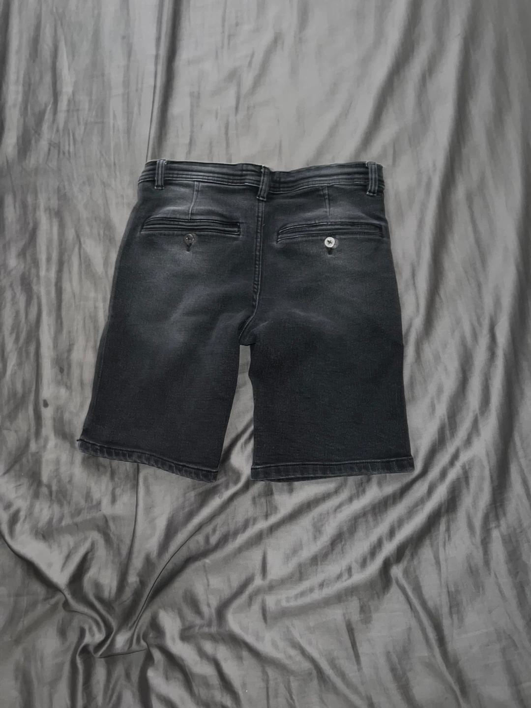 Urban Heritage Youth Grey Denim Shorts Size 14 - photo 3