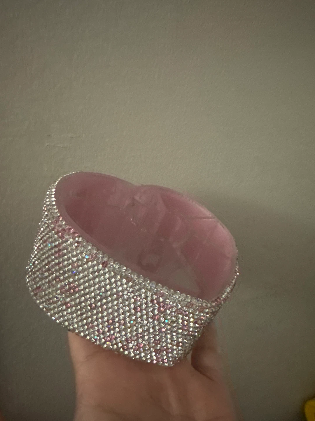 Sparkly Heart-Shaped Trinket Box