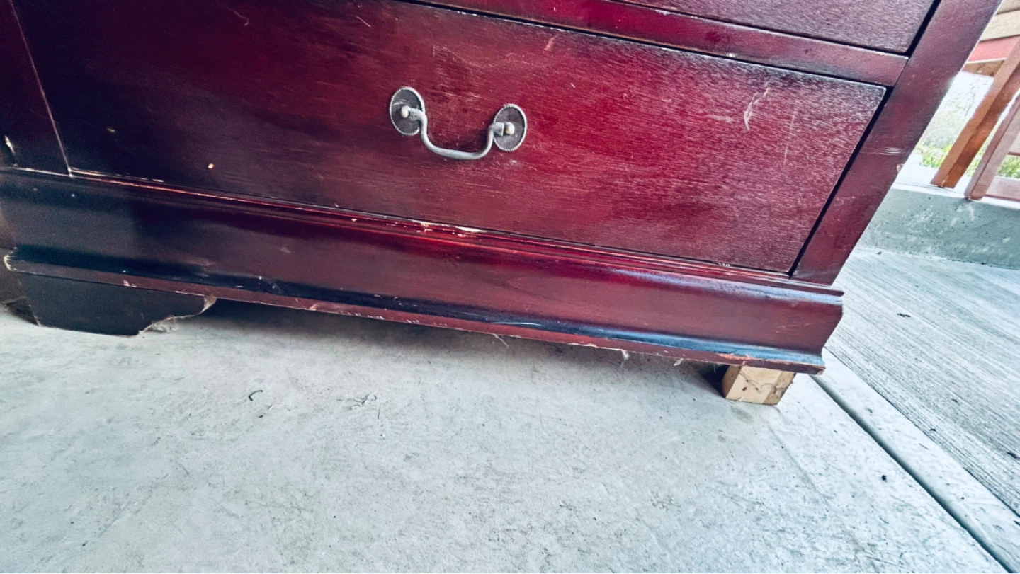 Solid Wood Tall Dresser / Chest of Drawers – Heavy – Restoration - photo 5