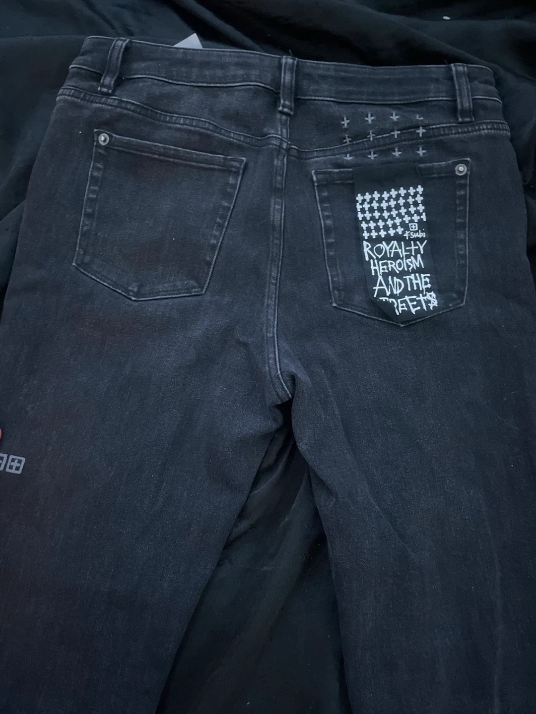 Ksubi Black Distressed Denim Jeans