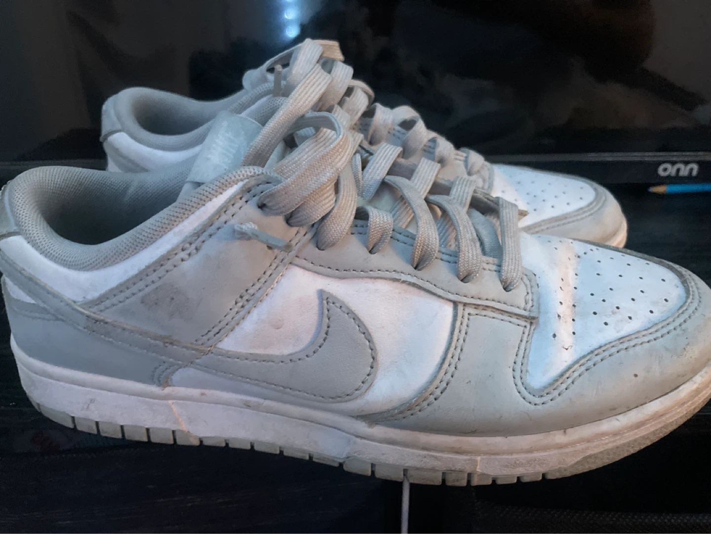 Nike Dunk Low White Grey Sneakers - photo 2