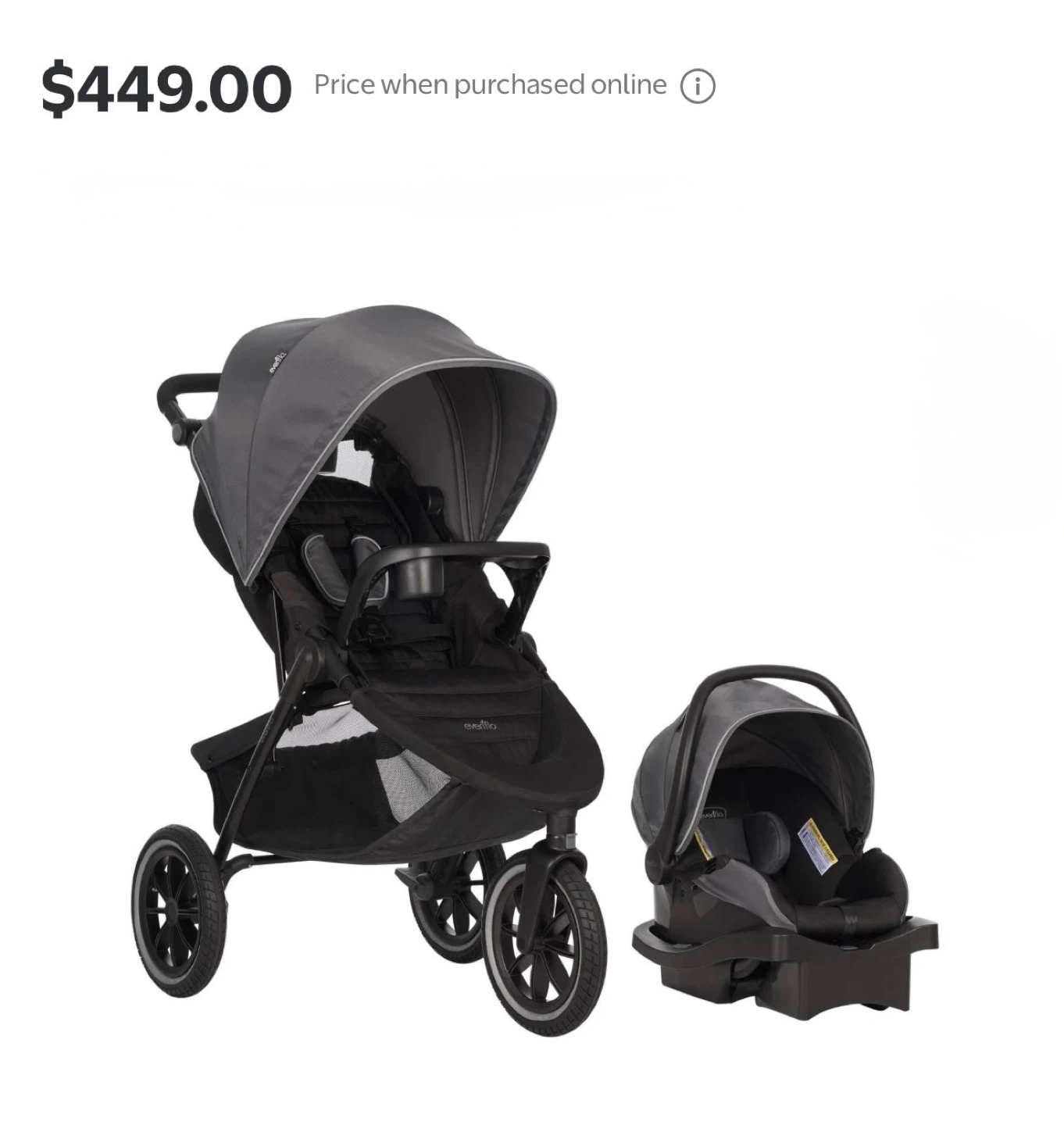 Evenflo Stroller and Car Seat Combo