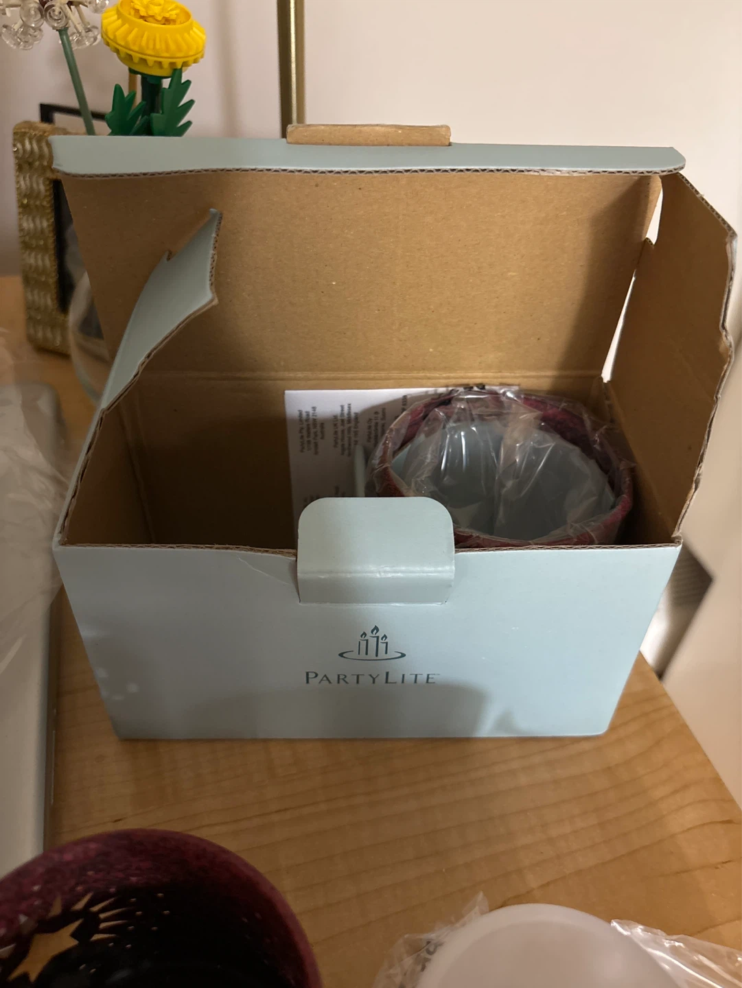 PartyLite Candle Holder Set with Glass Insert - photo 2