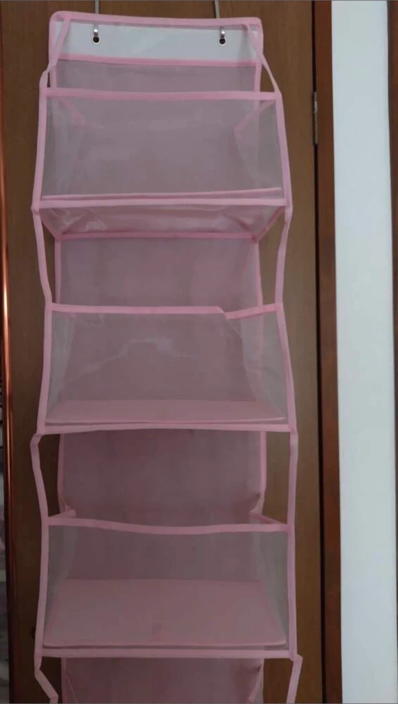 Pink Hanging Storage Organizer with 10 Pockets - photo 3