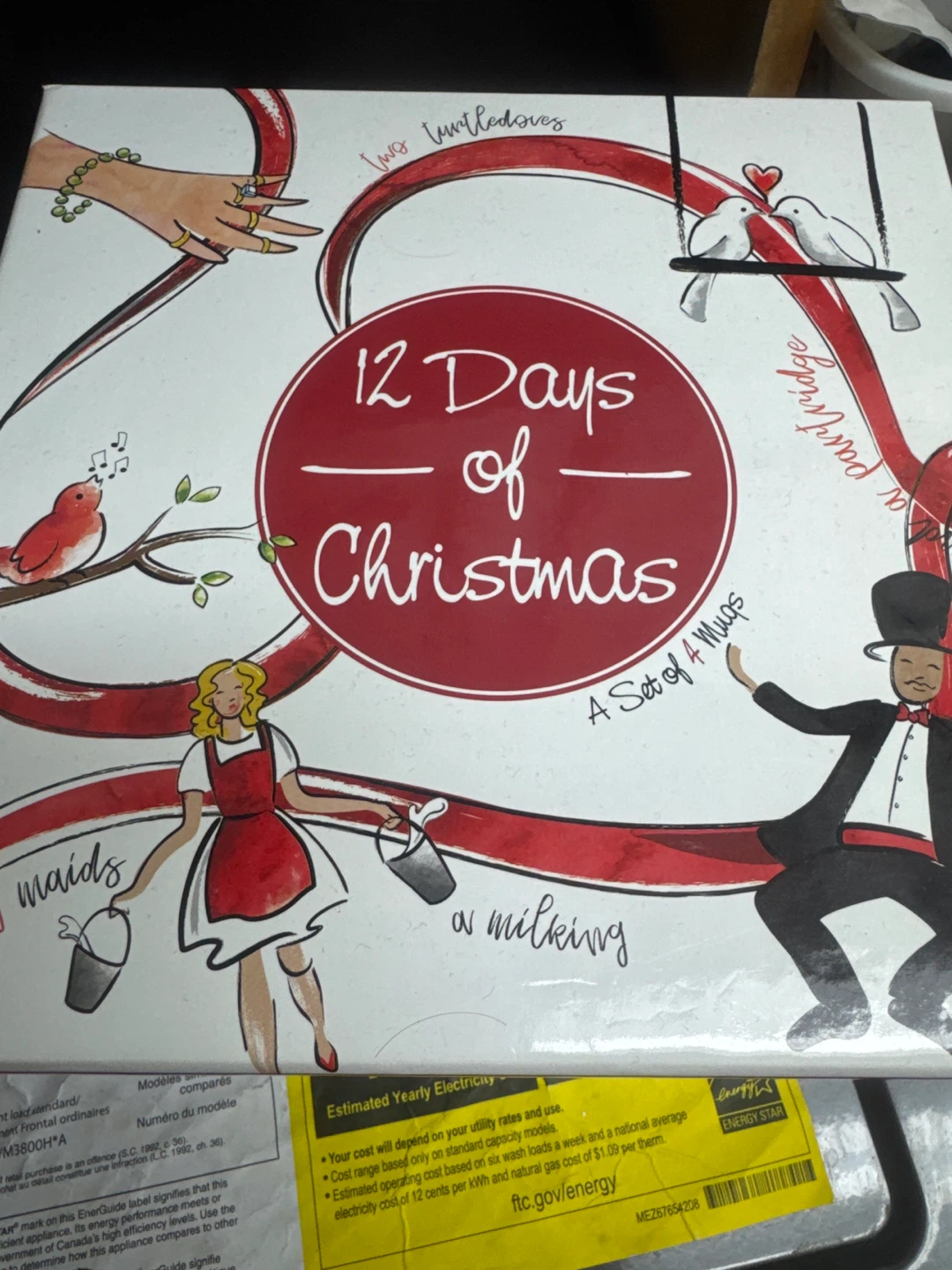 12 Days of Christmas Mugs Set