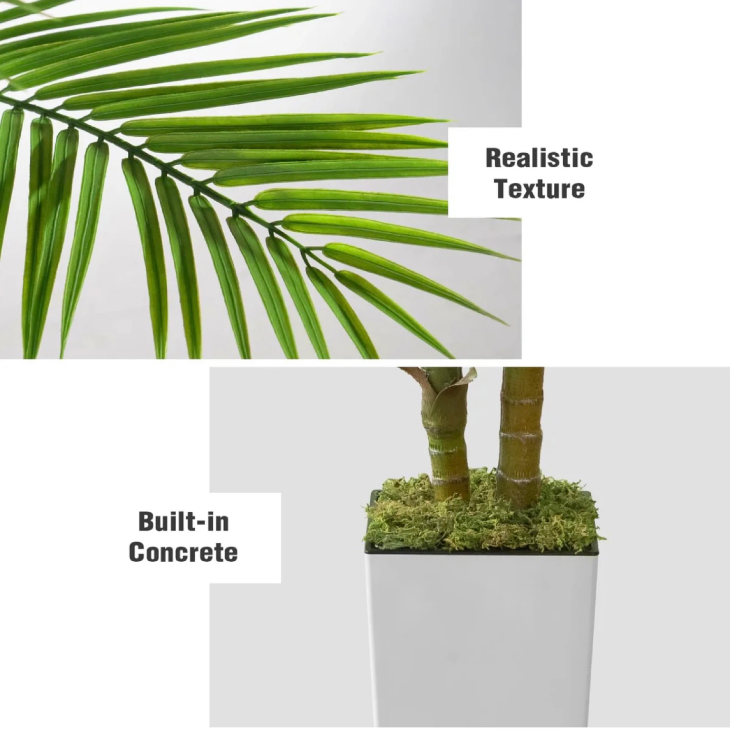 5' ARTIFICIAL PALM TREE(WITH WHITE PLASTIC) - photo 4