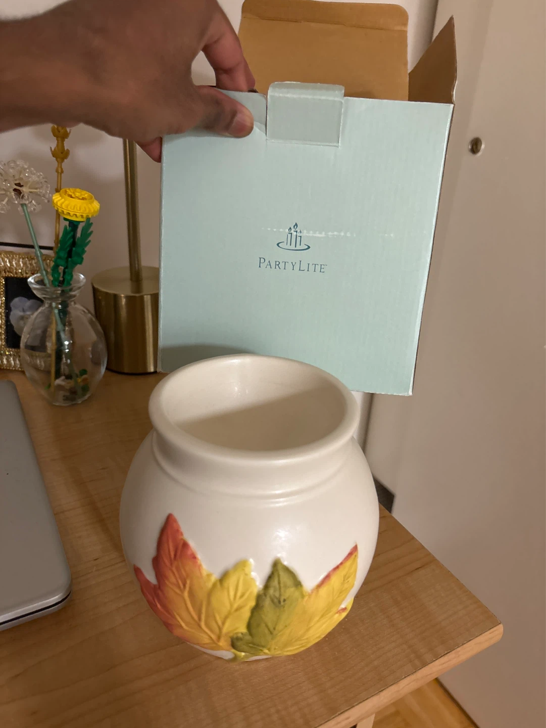PartyLite Autumn Leaves Oil Burner - photo 3