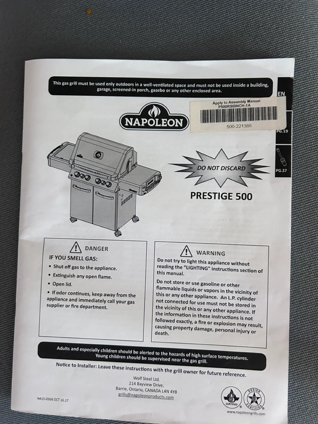 Napoleon Prestige 500 Natural  Gas  BBQ Grill - photo 2